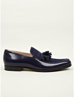 Beautifully Blue:  Mr. Hare Blue Genet Loafers