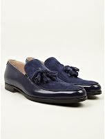 Beautifully Blue:  Mr. Hare Blue Genet Loafers
