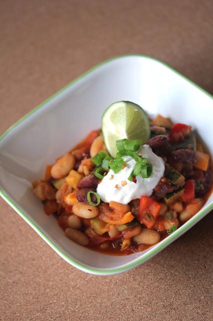 Vegan Summer Vegetable and Bean Chili