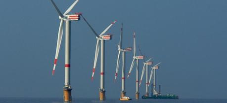 Thornton Bank wind turbines. (Credit: ABB Group)