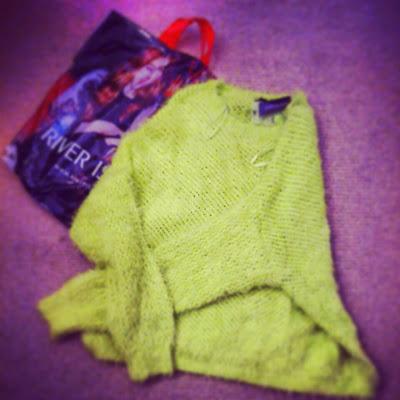 Neon + Fluffy + Baggy = The Perfect AW13 Jumper