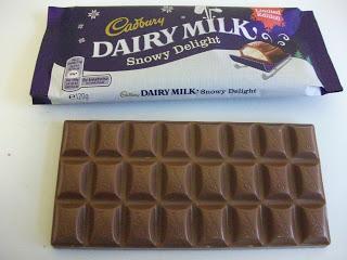 New! Cadbury Dairy Milk Snowy Delight (Limited Edition) Bar Review