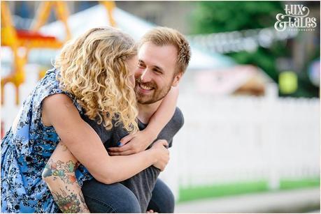 Engagement shoot portrait posting