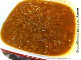 #dairyfree Lentil Sausage Soup