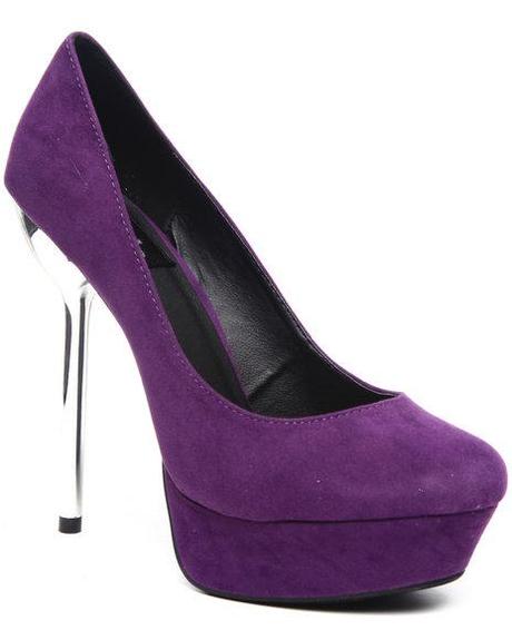 purple suade pumps