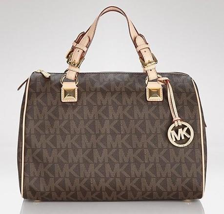 lust list- trendy satchels+michael kors satchels+satchels+ladies handbags+ Michael Kors Satchel Grayson Large Logo