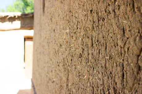 Mud walls of the old Iberian houses