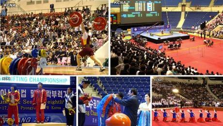 The 2013 Asian Cup and Interclub Junior and Senior Weightlifting Championship was held at Ryugyo'ng Jong Ju Yong Indoor Stadium  in Pyongyang from 12 to 17 September 2013 (Photos: KCNA).