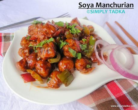 Soya Manchurian/ Soya Nugget Manchurian