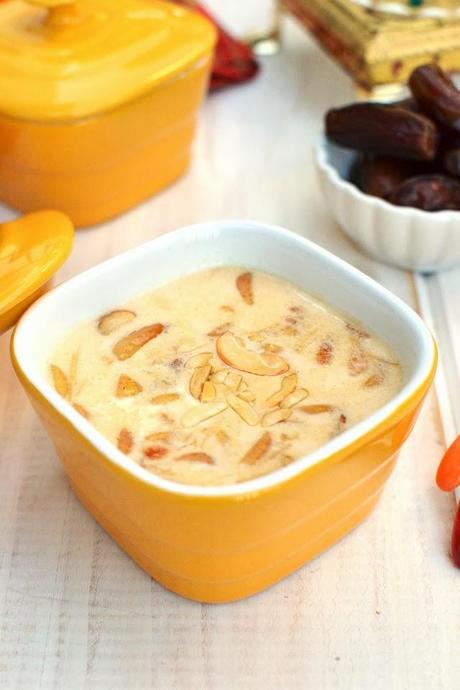 Sheer Qurma/ Khorma/ Korma (Hyderabadi Kheer with Vermicelli & Dates)