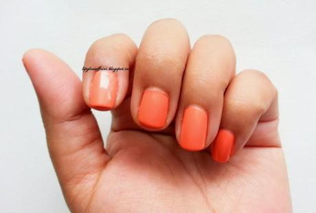 ♥ Lakme Absolute Nail Tint in Coral Romance ♥