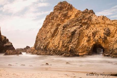 Pfeiffer Beach, Big Sur, California, State Park, rock, long exposure, travel photography, colour