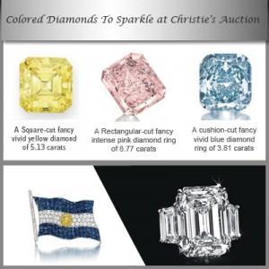 Majestic Blue, Suave Pink, & Fiery Yellow Diamonds Sparkle Christie’s Auction colored diamond