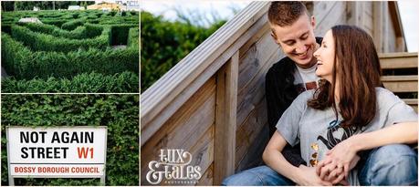 Maze at Stockeld Park engagement photography