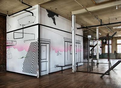 paper arts | tape wall drawings