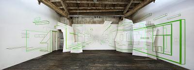 paper arts | tape wall drawings