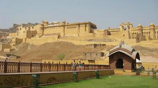 Amber Fort structures seen from distance
