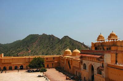 Courtyard of the Amber Fort, India 