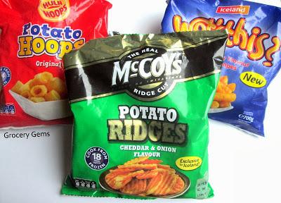 Review! Iceland McCoy's Potato Ridges & Hula Hoops Potato Hoops - Oven Food NOT Crisps!