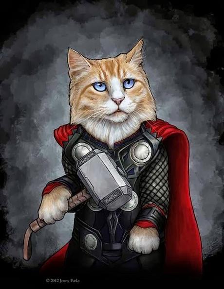 Adorable Cats Poses as The Avengers