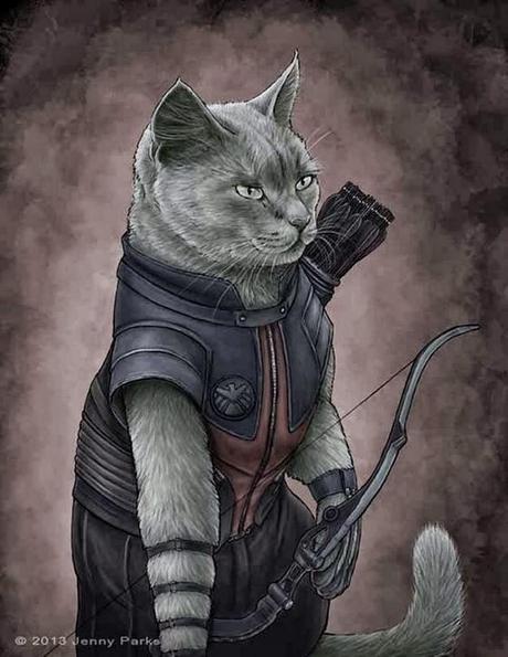 Adorable Cats Poses as The Avengers