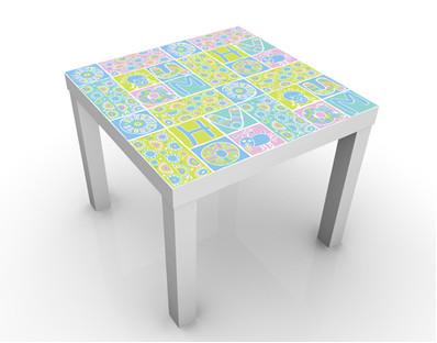 design table Patchwork Pattern for Kids 55x45x55cm