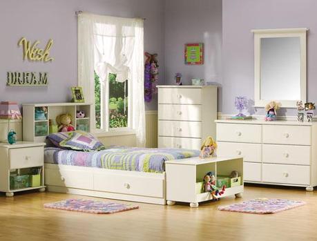 South Shore 3660-SET Sand Castle Pure White Kids Bedroom Collection