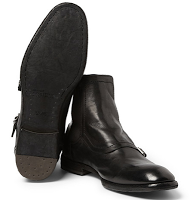 Triple Take:  Alexander McQueen Triple Monk-Strap Washed Leather Boot