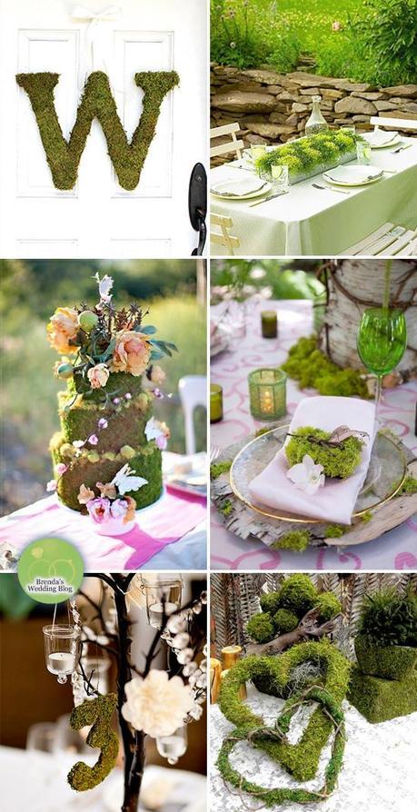 Green Moss Wedding Ideas