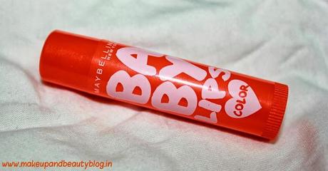 Maybelline Baby Lips in Coral Flush: Review and Swatch