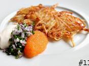 Grated Potato Pancakes with Bleak Roe, Sour Cream Onions #117