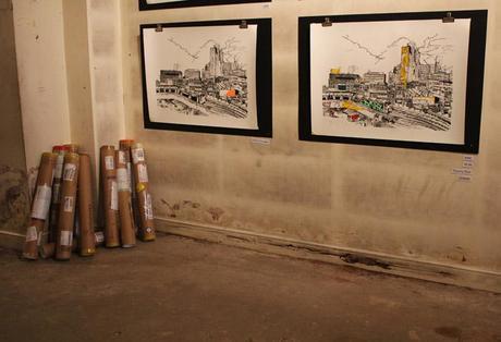 Postal Tubes John Dolan exhibition photos