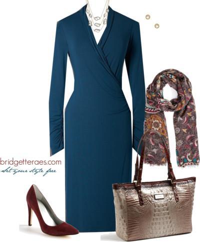 Who, What, Where, Why, How? Outfit of the Day: Teal Wrap Dress - Paperblog