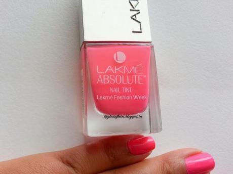 ♥ Lakme Absolute Nail Tint in Fuscia Sorbet ~ Swatches ♥