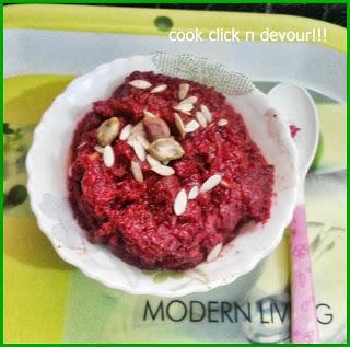 Beetroot halwa