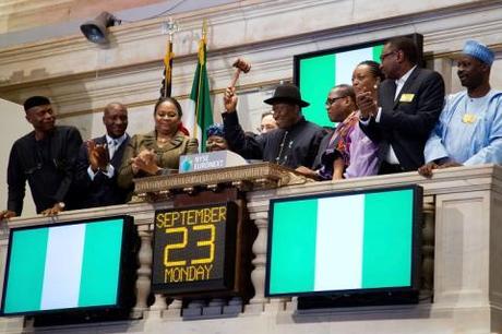 President Jonathan at NYSE