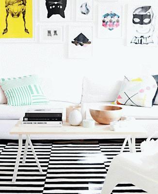 Scandinavian Home Styling - Black & White ♥