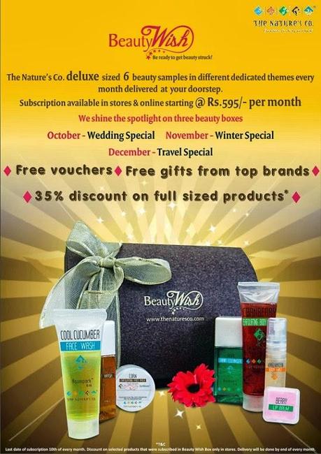The Nature's Co.:Beauty Wish Box, beauty box, monthly subscriptions, beauty, natural organic products, discount vouchers