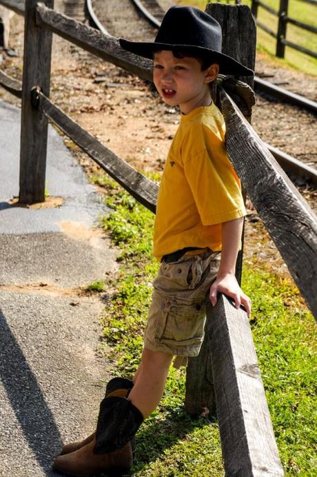 Dressed Up Kid At Tweetsie Railroad