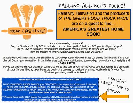 Casting Call: Home Chefs Wanted
