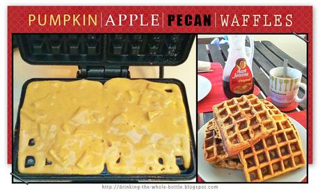 Pumpkin Apple Pecan Waffles via West Street Story
