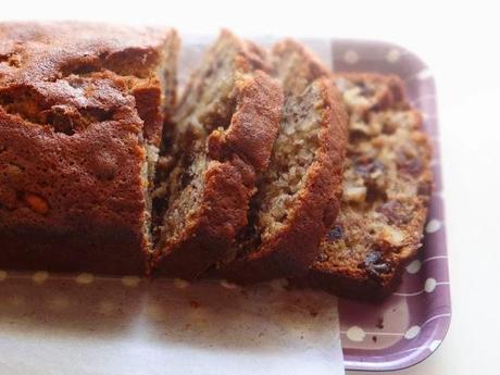 Sticky Banana, Walnut and Date Bread