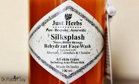 Just Herbs Silksplash Rehydrant Face Wash Review