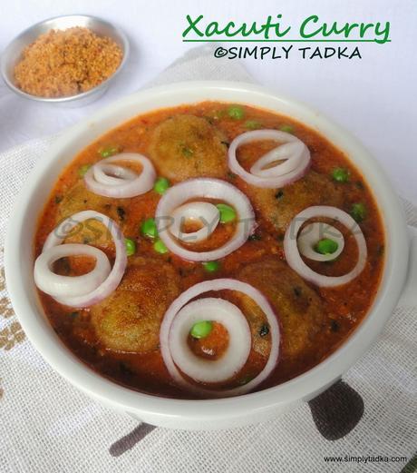 Xacuti Curry with Potato Dumplings- Goan Cuisine