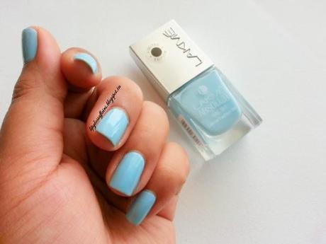 ♥ Lakme Absolute Nail Tint in Aqua Marine ~ Swatches ♥