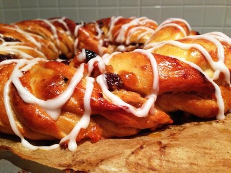 freshly iced sweet enriched douch apricot couronne from great british bake off paul hollywood recipe
