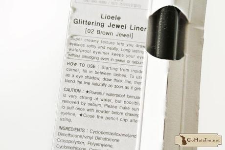 Lioele Glittering Jewel Liner 02 Brown Review