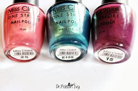 Miss Claire Polishes swatched