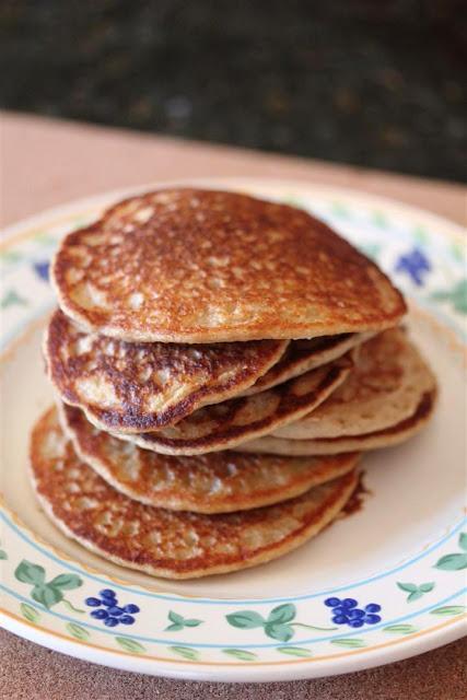 Vegan Whole Wheat Banana Blender Pancakes