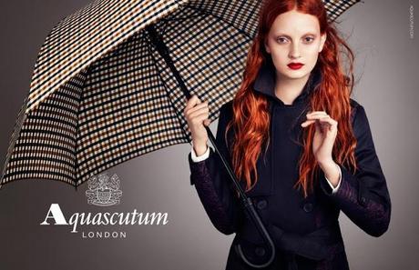 CODIE YOUNG FRONTS AQUASCUTUM’S FALL 2013 CAMPAIGN